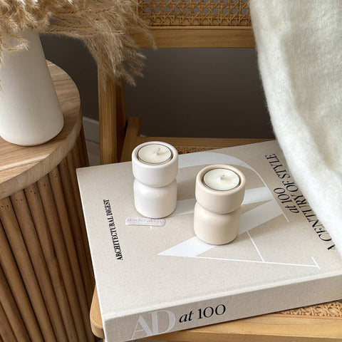Scandi Elevated Single Tea Light Candle Holder - image 5