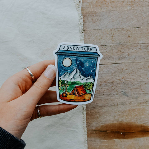 Adventure Cup Vinyl Sticker - image 3