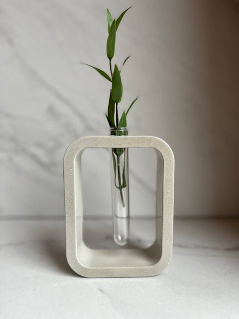 Modern Rectangular Concrete Propagation Planter