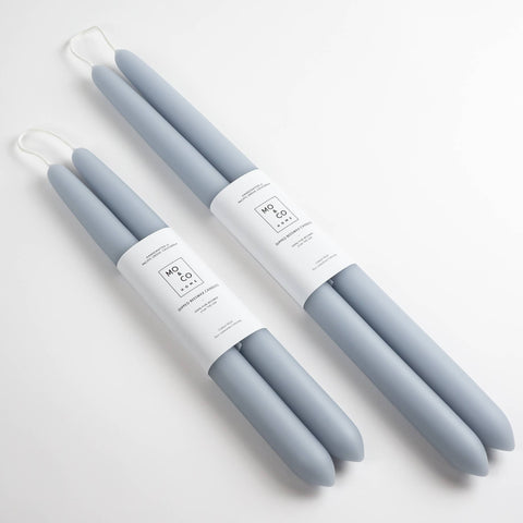 Bluebell Beeswax Dipped Candles 10"