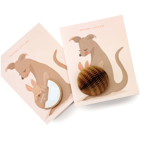Pop-up Kangaroo New Baby Card - image 3