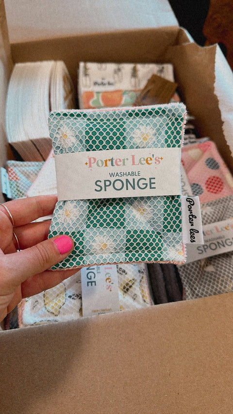 Washable Reusable Sponge - White