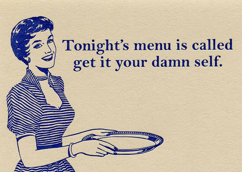 Tonight's Menu Greeting Card - image 2