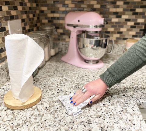 Washable Reusable Sponge - White