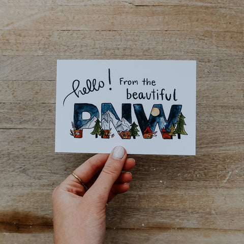 Hello from the Beautiful PNW Postcard - image 2