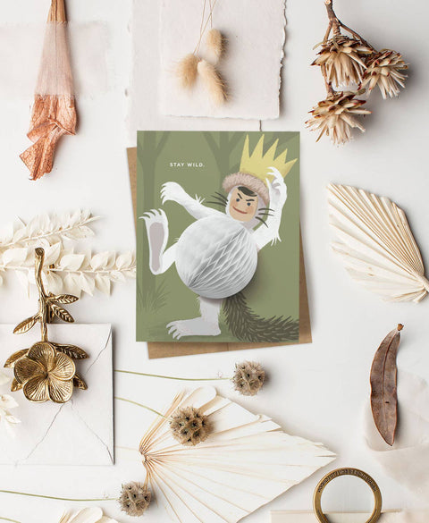 Pop-up Stay Wild Birthday Card - image 6