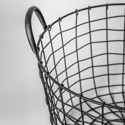 Round Iron Basket with handles - image 3