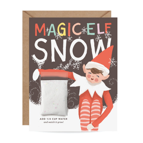 Snow Card - Magic Elf Instant Snow Holiday Card - image 10