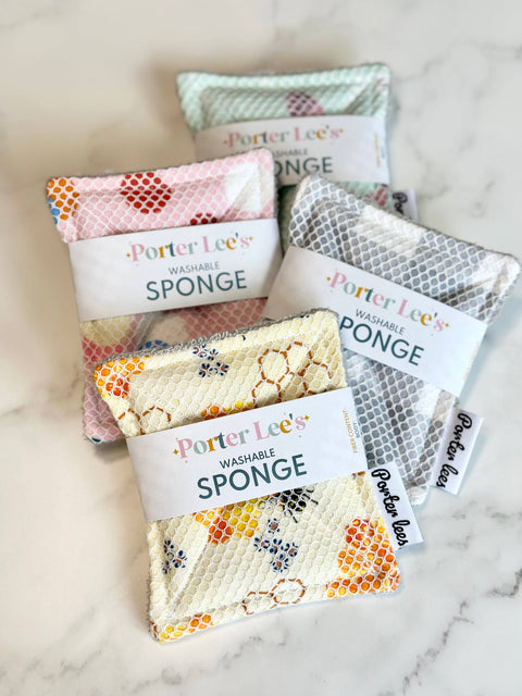 Washable Reusable Sponge - White