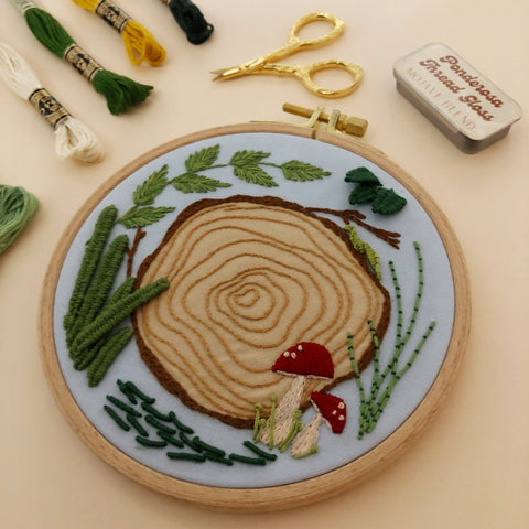 3D Woodland - Advanced Hand Embroidery DIY Craft Kit - image 8