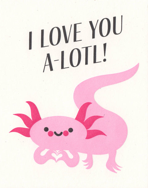 Love Axolotl Greeting Card - image 3