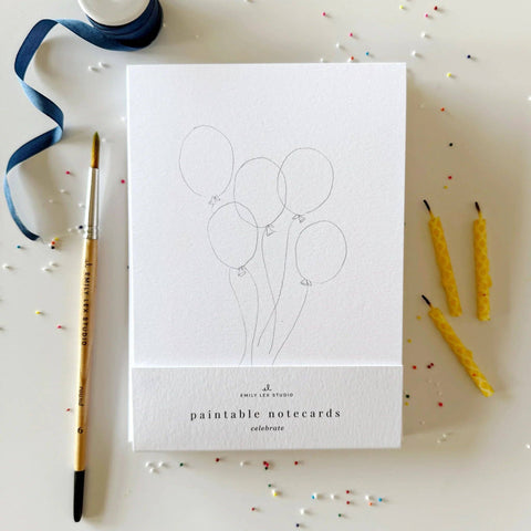 Celebrate paintable watercolor notecard set - image 2