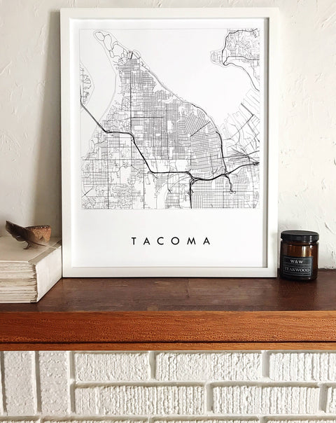 Tacoma Washington City Lines ART PRINT - image 2