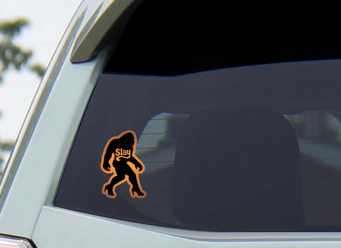 Slay Sasquatch Vinyl Glitter Sticker