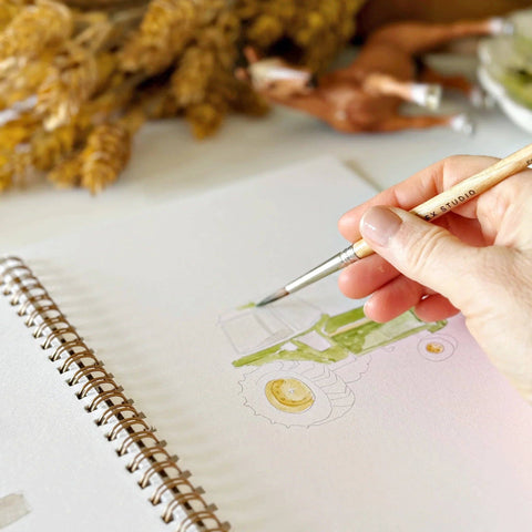 Farm watercolor workbook - image 6
