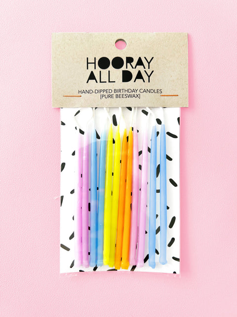 100% Beeswax Hand-Dipped Birthday Candles - image 2