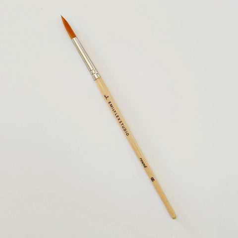 Watercolor paintbrush set of five wood brushes - image 7