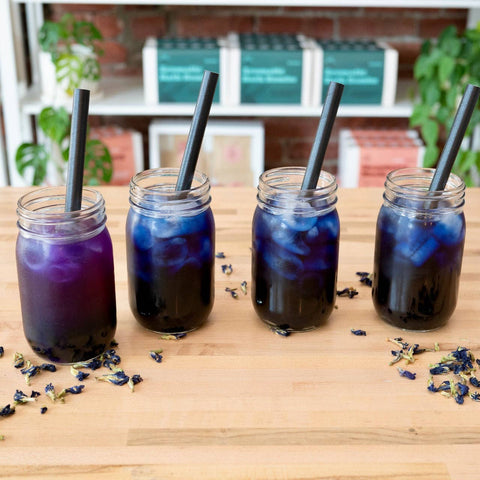 Butterfly Pea Flower Herbal Bubble Tea DIY Kit - image 3