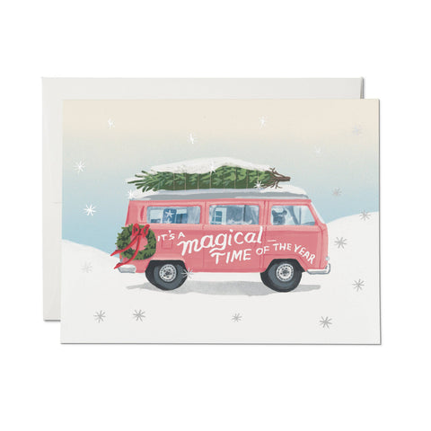 Magical Time of the Year holiday greeting card