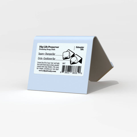 Dip Life Preserver: White Draining Soap Dish (single unit)