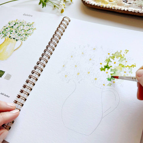 Flowers watercolor workbook - image 9