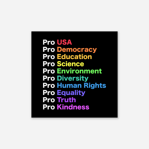 Pro USA Rainbow Sticker