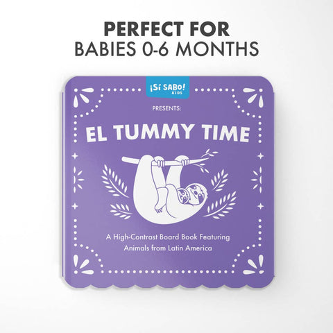 El Tummy Time: A High-Contrast Board Book for Babies