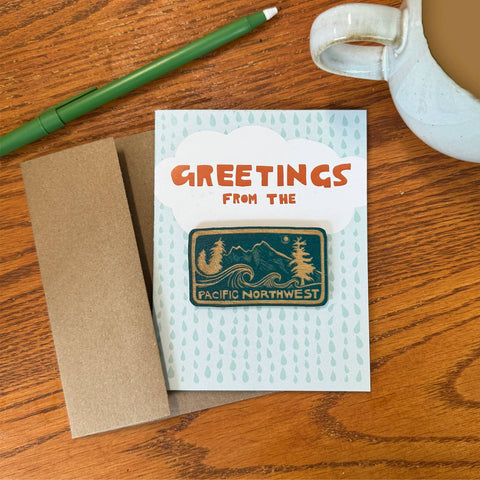 Greetings - Pacific Northwest Magnet w/ Card