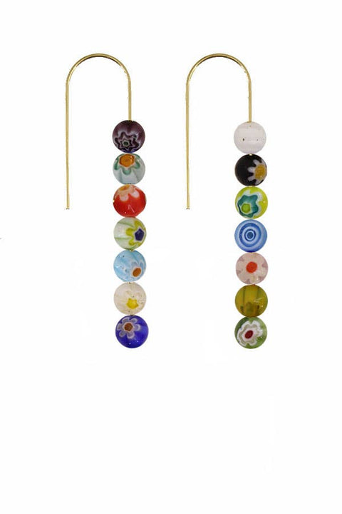 Millefiori Dangles Earrings