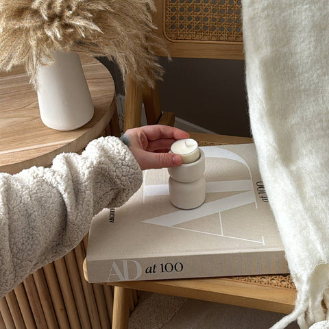 Scandi Elevated Single Tea Light Candle Holder - image 10