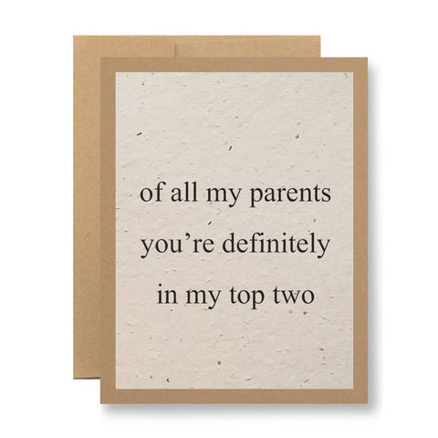 Father's Day in my top two - Seed Paper Card