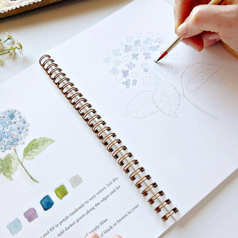 Flowers watercolor workbook - image 5
