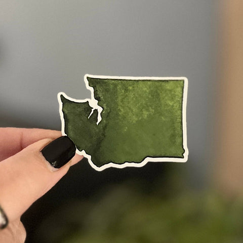 State of Washington Carved Vinyl Sticker