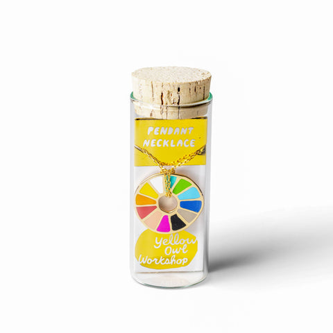 Color Wheel Pendant Necklace