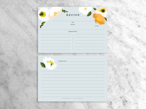 Poppies Recipe Cards - Pack of 12 - image 3