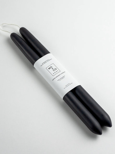 Charcoal Beeswax Dipped Candles 10" - image 3