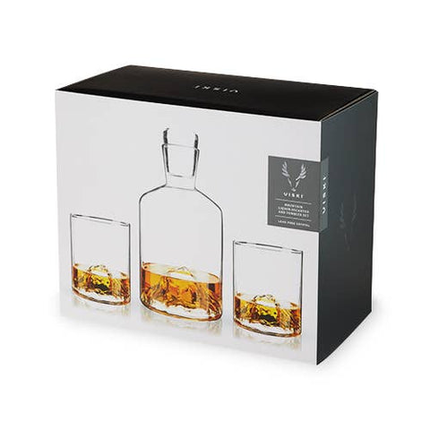 Mountain Themed Crystal Decanter & Tumblers Set - Set of 3 - image 2