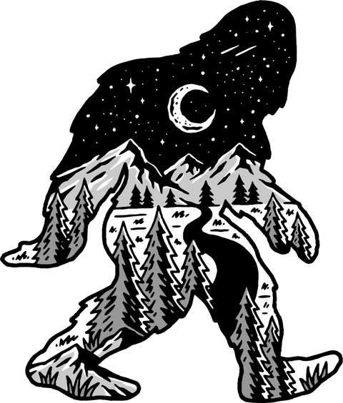 Sasquatch Night Pullover Hoodie Sweatshirt - image 3