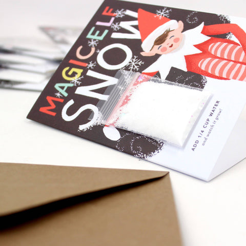 Snow Card - Magic Elf Instant Snow Holiday Card - image 7