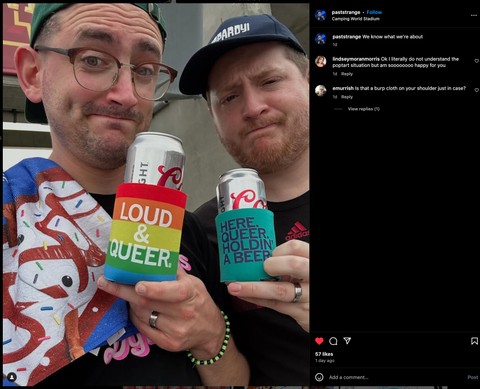 Here Queer Holdin' A Beer Can Cooler
