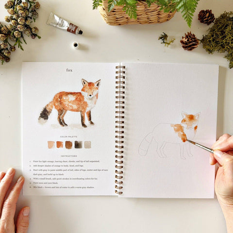 Woodland watercolor workbook - image 3