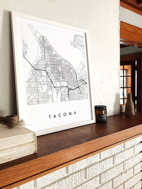 Tacoma Washington City Lines ART PRINT - image 6