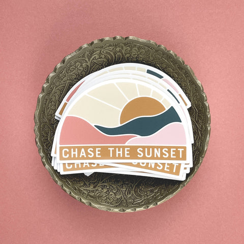 Chase The Sunset Sticker - image 2