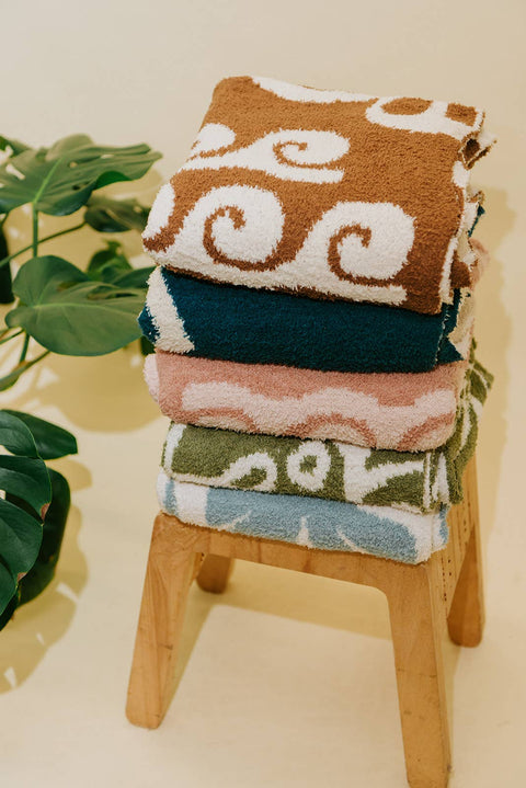 Canopy Plush Throw - Vintage Green