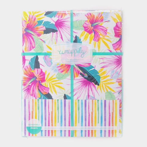 Hibiscus Fan Palm - Double-sided Eco Wrapping Paper-Everyday - image 3