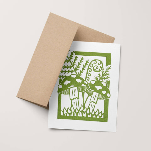 Mushroom & Fern Card - image 2