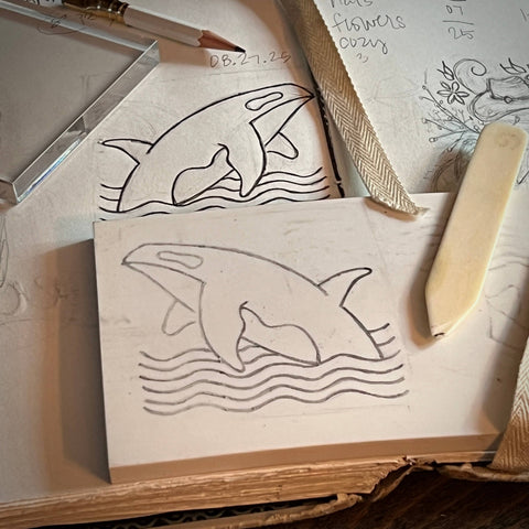 Orca Whale Carved Vinyl Sticker - image 5