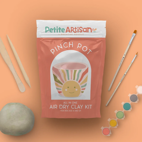 Kids Air Dry Pinch Pot Clay Kit