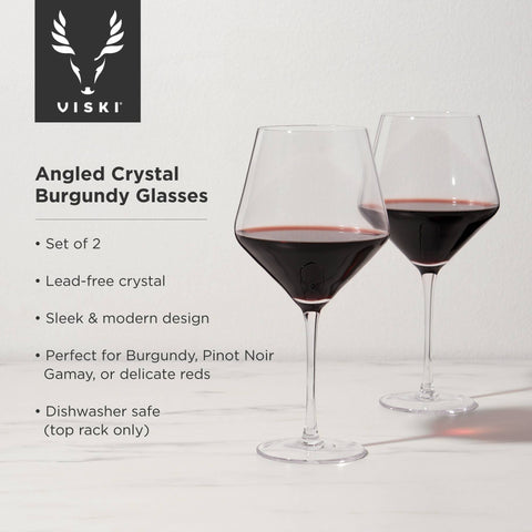 Raye(TM) Angled Crystal Burgundy Glasses - Set of 2 - image 6