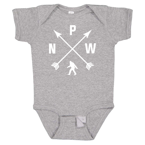 Sasquatch Arrows Fine Jersey Infant Onsies